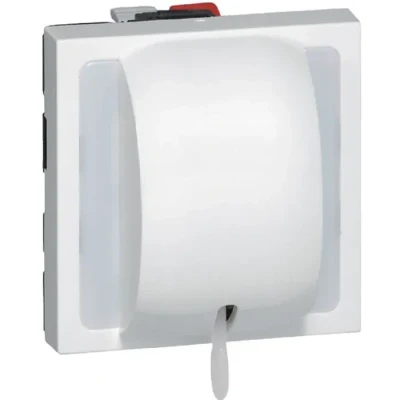 Image de Legrand 077014 Interrupteur ou va et vient à Tirage Mosaic, 2 Modules, 10AX, 250V, Blanc