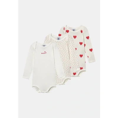 Image de Petit Bateau 3 PACK Body pour enfants, Taille: 68, White
