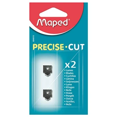 Image de Maped Lot de 2 Lames pour Massicot Precise Cut A4 Rechange Rogneuse Capacité Coupe 5 Feuilles Remplacement Facile Pack