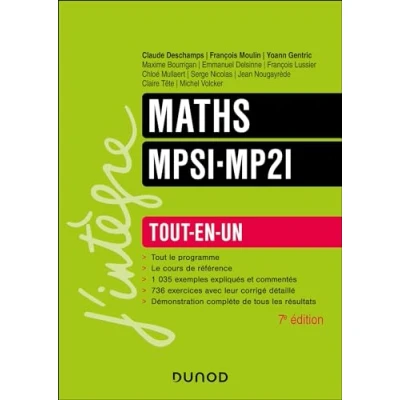 Image de Maths MPSI MP2I Tout en un 7e éd.: