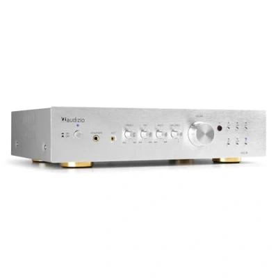 Image de Audizio AD220A Amplificateur Hi FI Bluetooth 2.1 Alu, 400 Watts, 4 Ohms, 2 Sorties Enceintes, 1 Sortie Sub, Lecteur MP3, Égaliseur de Son, Idéal pour Vos Films et Écouter Votre Musique