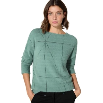 Image de Cecil Langarm Pullover, Femme, Taille: Large, Grün
