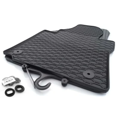 Image de Nouveau! Tapis de Sol en Caoutchouc Design nid d&#039;abeilles 2 K 4 pièces avec Fixation Frontale.