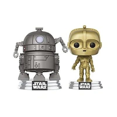 Image de Funko Pop! Disney: Star Wars Concept C 3PO &amp; R2 D2 (Exclusively at Disney) 2 Pack Bobble Heads Vinyl Figures
