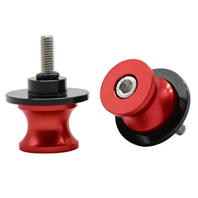Image de Universel Moto CNC Aluminium M6*1,5 Diabolos Vis du Bras Oscillant pour YZF R1 R3 R6 R25 R125 R1000 R6S MT 01 03 09 10 Aprilia RSV4 R (Rouge)