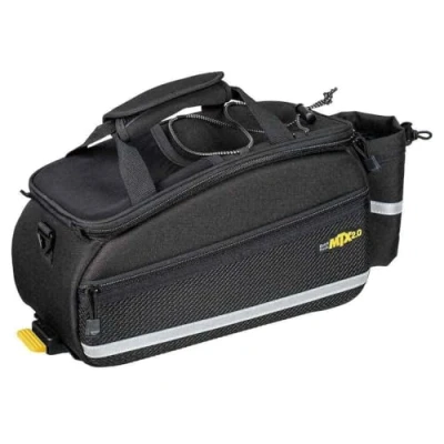 Image de Topeak MTX 2.0 TrunkBag EX Sac de vélo résistant à l&#039;eau, Compatible avec Tous Les Porte Bagages QuickTrack 2.0, Noir