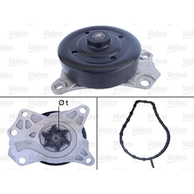 Image de VALEO 506852 Pompe à eau avec joints sans couvercle TOYOTA: Yaris II 3/5 portes, III Aygo, CITROËN: C1 I, PEUGEOT: 107 portes