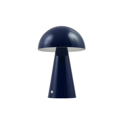 Image de Lindby Nevijo lampe de table LED (variateur tactile) avec port USB à intensité variable (moderne) en bleu métal (1 ampoule) table, bureau, chevet, salon