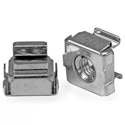 Image de StarTech.com Écrou cage M5 Pack de 100 Écrous montage pour rack et armoire serveur Argent (CABCAGENUTS2)