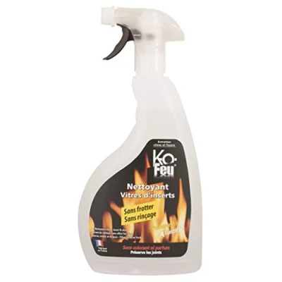 Image de KO Feu Nettoyant vitre et insert 750 ml vitres tièdes ou froides dissous les goudrons suies immédiatement