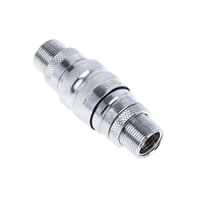 Image de Raccord autobloquant Alphacool Eiszapfen Quick Release Double Bulkhead G1/4 (Argent)