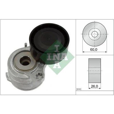 Image de INA 534 0653 10 Tendeur, courroie trapézoïdale à nervures PEUGEOT: 308 SW 2, 3008 I, II 3/5 portes, CITROËN: DS3 Cabriolet, C3 Picasso