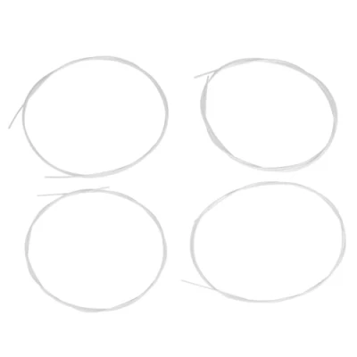 Image de Ukulele Strings 2 Sets 27inch Blanc et Noir Cordes En Nylon Pièce De Rechange pour