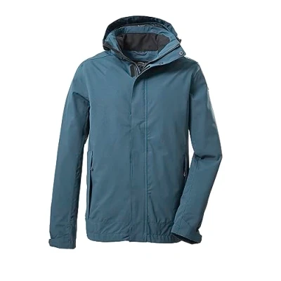 Image de killtec Men&#039;s Kos 87 Mn Jckt_xenios Veste Fonctionnelle/veste D&#039;extérieur Avec Capuche Amovible, Steel blue, 4XL EU