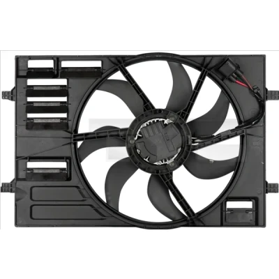 Image de TYC 837 0055 ventilateur Moteur pour véhicules avec système de climatisation 445 400 cadre du radiateur (encadrement)