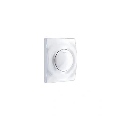 Image de Grohe 37018Sh0 Nbsp&amp;Ndash&amp;Nbspplaque de Commande WC Surf avec Bouton Poussoir Blanc,