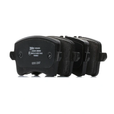 Image de VALEO 302454 Jeu de plaquettes frein Essieu arrière contact signal d&#039;usure exclu avec tôle anti bruit AUDI: A6 C7 Avant, A7 Sportback