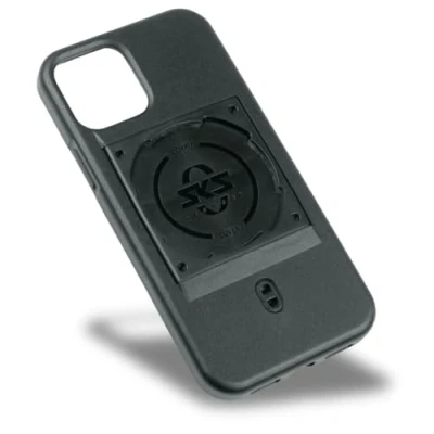 Image de SKS GERMANY COMPIT Cover pour iPhone 12/12 Pro Étui téléphone Portable avec Dispositif de Fixation (Compatible Le système COMPIT, Plastique bi composant résistant, Toucher agréable), Noir