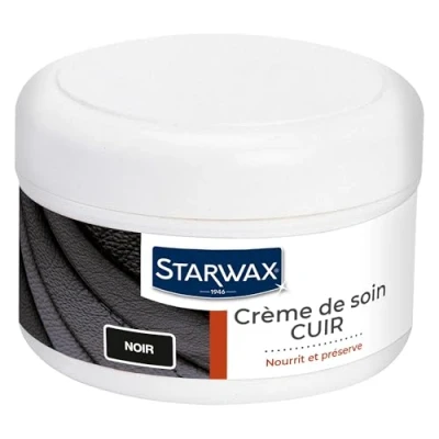 Image de STARWAX Creme de Soin Cuir 150ml Noir, Voir Descriptif