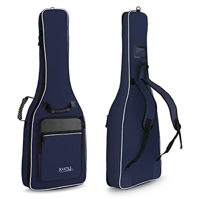 Image de Rocktile housse pour guitare acoustique 3/4 &amp; 7/8 rembourrée avec bretelles (bleu)