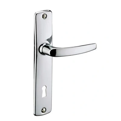 Image de THIRARD Ensemble de poignées pour porte intérieure Abbeville trou clé, carré 7mm, entr&#039;axes 165mm, chromé