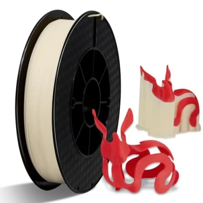 Image de Filament Eono PVA 1,75 mm, pour imprimante 3D, soluble dans l&#039;eau 500 g (1,1 lbs) utilisé comme matériau de support, naturel