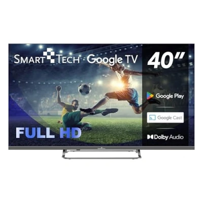 Image de Smart Tech TV Full HD 40&quot;(100 cm) 40FG01V, Google TV, HDMI, USB, HEVC, Dolby Audio, HDR 10, Assistant