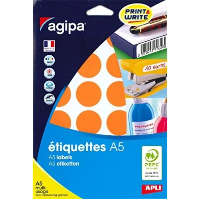 Image de Apli 101824 Etui 240 pastilles multi usage Orange Ø 30 mm