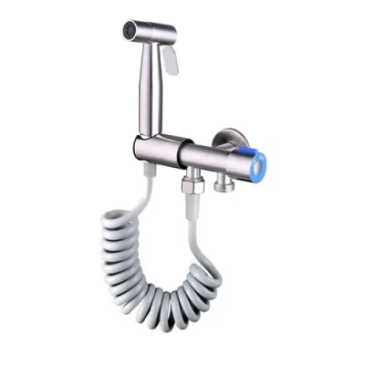 Image de Coffee Life Plus Kit Douchette wc Bidet pour Complet Pulvérisateur de en Acier Inoxydable avec Tuyau et Vanne G 1/2kit hygiene