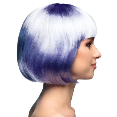 Image de Boland Perruque cabaret, mi longue, bob avec franges, cheveux synthétiques, coiffure, fête à thème, carnaval, soirée déguisée, costume