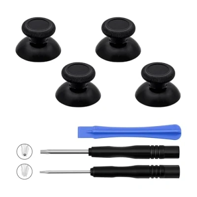 Image de Mcbazel Kit de Réparation Joysticks Analogiques, Thumbsticks avec Outil d&#039;ouverture Compatible Les Manettes Xbox Series X/S Noir