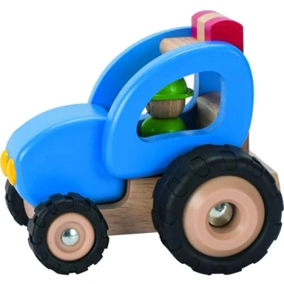 Image de GOKI Traktor AUS HOLZ Voiture miniature pour enfants, Taille: One Size, Multicoloured