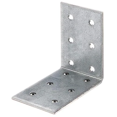 Image de Alberts 330538 Équerre d&#039;assemblage galvanisée Sendzimir 60 x 40 mm Set de 15 pièces