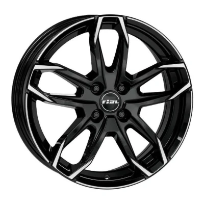 Image de RIAL 5Trou 16Pouce 114.3mm Jante alu Lucca noire avant satiné LUC65650L13 1