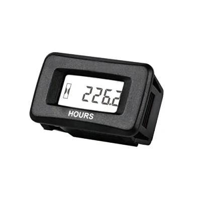 Image de Yooreal compteur horaire numérique AC/DC 5 277 V, étanche Fonctionne sur divers générateurs de tondeuses à gazon ZTR Tondeuse UTV