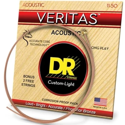 Image de DR String VTA 11 Veritas Jeu de cordes pour guitare acoustique