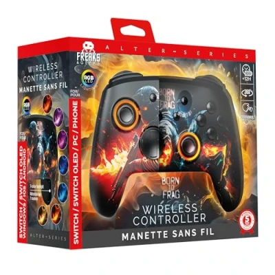 Image de Manette Switch/PC Sans fil RGB Born to Frag
