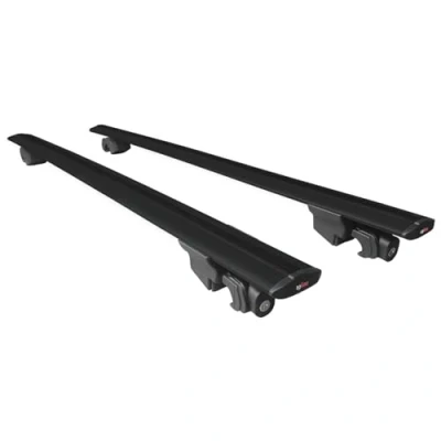 Image de acpar Compatible avec Suzuki Vitara 2015 2024 HOOK Model Barres de Toit Railing Porte Bagages Voiture Noir Aluminium 2