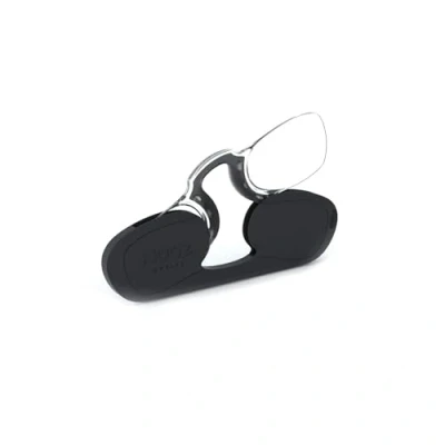 Image de NOOZ Rectangulaire Lunettes de lecture sans branches pour homme et femme Etui très compact. Un indispensable tout presbytes. 6 couleurs / 5 Corrections, Noir, 1