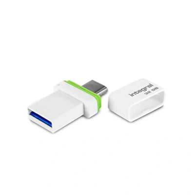 Image de Integral Clé 32 Go USB 3.1 &amp; Type C Fusion Double connecteur pour Sauvegarde de données Entre Smartphones, PC, Macs, Tablettes