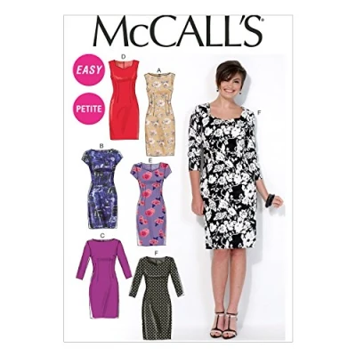 Image de McCall&#039;s Patterns MC7085 A5 Tailles 6/8/10/12/14/Miss Petite Patrons de Robes