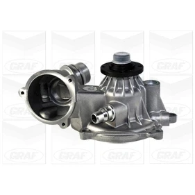 Image de GRAF PA1040 Pompe à eau avec joint d&#039;étanchéite mécanique Laiton pour système dentrainement courroie trapézoïdale nervures BMW: 5 Berline, X5