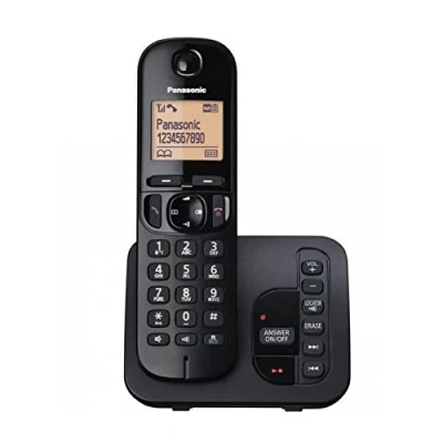 Image de Téléphone fixe sans fil Panasonic KX TGC220FRB Noir avec répondeur