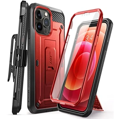 Image de SUPCASE Unicorn Beetle Pro Étui Robuste pour iPhone 13 6,1&quot; (2021), Rouge métallique