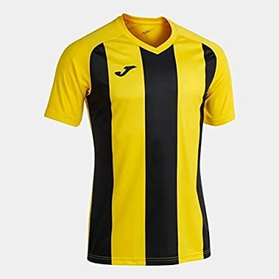 Image de Joma T Shirt Manches Courtes Pisa II Jaune Noir, 102243.901.S