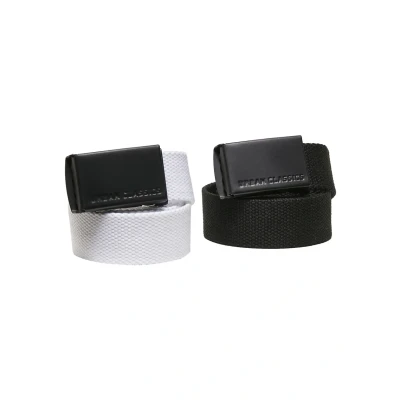 Image de Urban Classics 2 PACK Ceinture pour enfants, Taille: One Size, Black white
