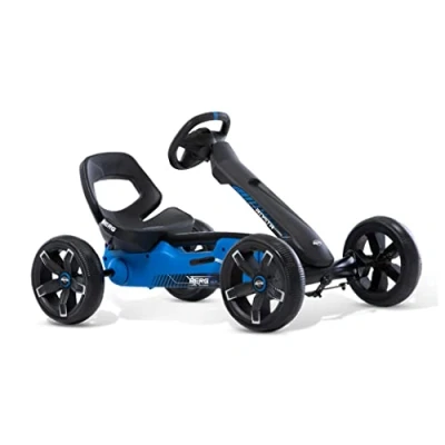 Image de BERG Pédale Gokart Reppy Roadster, Véhicule pour Enfant avec sécurité optimale, Soundbox dans Le Volant, Jouet Enfants de 2,5 à 6 Ans 24.60.04.00 Bleu