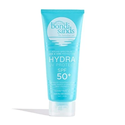 Image de Bondi Sands Hydra UV Protect SPF 50+ Sunscreen Body Lotion Broad Spectrum UVA &amp; UVB Protection, Water Resistant Up To 4 Hours, Plant Based Hydration, Vegan + Cruelty Free 150 mL/5.07 Ozz