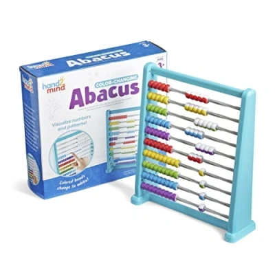 Image de Learning Resources Boulier en plastique qui change de couleur pour enfants , maths avec des perles à compter enfants, boulier, jouet (jeu 1), partir 3 ans