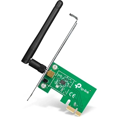 Image de TP Link Carte WiFi PC Adaptateur PCI Express (PCIe) N 150 Mbps, Compatible avec Windows 11/10/8.1/8/7/Vista/XP, TL WN781ND